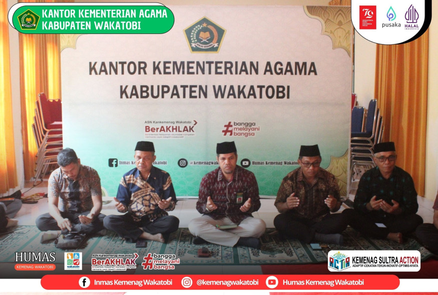 Dzikir dan Do’a Bersama yang dilaksanakan oleh Kantor Wilayah Kementerian Agama Provinsi Sulawesi Tenggara